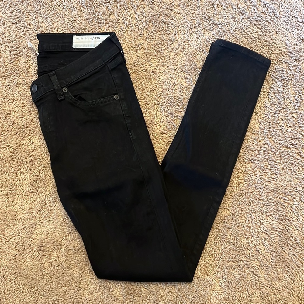 RAG & BONE | Skinny Jeans Black Size 28